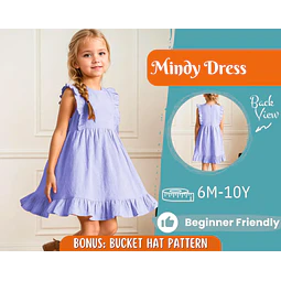 Dress Sewing Pattern for Kids, Dress Pattern, Kids Pattern, Summer Dress Pattern, Beginner Pattern, Sewing Pattern Toddlers, Baby Pattern