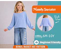 Sweater Sewing Pattern for Kids, Sweater Pattern, Kids Pattern, PDF Pattern, Beginner Pattern, Sewing Pattern Toddlers, Kids Top Pattern