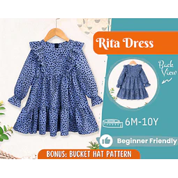Dress Sewing Pattern for Kids, Dress Pattern, Kids Pattern, Easy PDF Pattern, Beginner Pattern, Sewing Pattern Toddlers, Baby Sewing Pattern