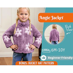 Jacket Sewing Pattern for Kids, Girl Coat Pattern, Kids Pattern, PDF Pattern, Beginner Pattern, Sewing Pattern Toddlers, Kids Jacket Pattern