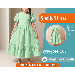 Dress Sewing Pattern for Kids, Dress Pattern, Kids Pattern, Summer Dress Pattern, Beginner Pattern, Sewing Pattern Toddlers, PDF Pattern