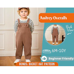 Overalls Sewing Pattern for Kids, Overalls Pattern, Kids Pattern, Jumpsuit Pattern, Beginner Pattern, Sewing Pattern Toddlers, Baby Pattern