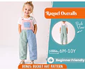 Overalls Sewing Pattern for Kids, Overalls Pattern, Kids Pattern, Jumpsuit Pattern, Beginner Pattern, Sewing Pattern Toddlers, Baby Pattern