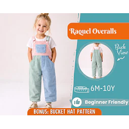 Overalls Sewing Pattern for Kids, Overalls Pattern, Kids Pattern, Jumpsuit Pattern, Beginner Pattern, Sewing Pattern Toddlers, Baby Pattern