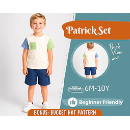 T-Shirt and Shorts Pattern for Kids, T-Shirt Pattern, Kids Pattern, PDF Pattern, Beginner Pattern, Sewing Pattern Toddlers, Shorts Pattern
