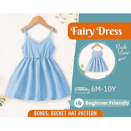 Dress Sewing Pattern for Kids, Dress Pattern, Kids Pattern, Summer Dress Pattern, Beginner Pattern, Sewing Pattern Toddlers, Baby Pattern