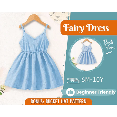 Dress Sewing Pattern for Kids, Dress Pattern, Kids Pattern, Summer Dress Pattern, Beginner Pattern, Sewing Pattern Toddlers, Baby Pattern