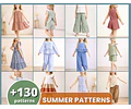 Kids Sewing Patterns Bundle, Sewing Patterns, Kids Patterns, Summer Patterns, Children Pattern, Easy Pattern, Beginner Pattern, PDF Pattern