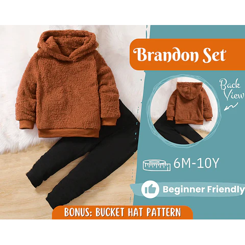 Hoodie and Pants Pattern for Kids, Hoodie Pattern, Kids Pattern, PDF Pattern, Beginner Pattern, Sewing Pattern Toddlers, Leggings Pattern