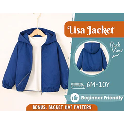 Jacket Sewing Pattern for Kids, Jacket Pattern, Kids Sewing Pattern, PDF Pattern, Beginner Pattern, Sewing Pattern Toddlers, Coat Pattern