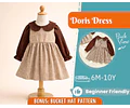 Dress Sewing Pattern for Kids, Dress Pattern, Kids Pattern, Easy PDF Pattern, Beginner Pattern, Sewing Pattern Toddlers, Baby Pattern