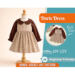 Dress Sewing Pattern for Kids, Dress Pattern, Kids Pattern, Easy PDF Pattern, Beginner Pattern, Sewing Pattern Toddlers, Baby Pattern