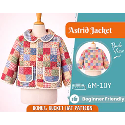 Jacket Sewing Pattern for Kids, Jacket Pattern, Kids Pattern, PDF Pattern, Beginner Pattern, Sewing Pattern Toddlers, Quilted Jacket Pattern