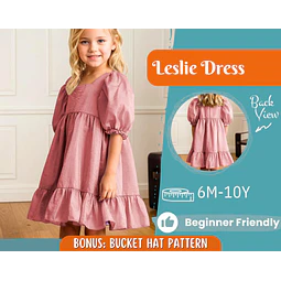 Dress Sewing Pattern for Kids, Dress Pattern, Kids Pattern, Summer Dress Pattern, Beginner Pattern, Sewing Pattern Toddlers, Baby Pattern