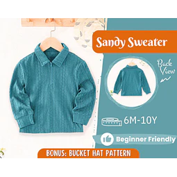 Sweater Sewing Pattern for Kids, Sweatshirt Pattern, Kids Pattern, PDF Pattern, Beginner Pattern, Sewing Pattern Toddlers, Kids Sweatshirt