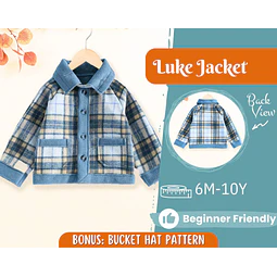 Coat Sewing Pattern for Kids, Kids Coat Pattern, Kids Pattern, PDF Pattern, Beginner Pattern, Sewing Pattern Toddlers, Kids Jacket Pattern