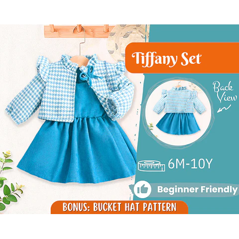 Dress and Top Pattern for Kids, Dress Pattern, Kids Pattern, PDF Pattern, Beginner Pattern, Sewing Pattern Toddlers, Jacket Pattern