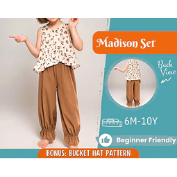 Top and Pants Pattern for Kids, Top Pattern, Kids Pattern, PDF Pattern, Beginner Pattern, Sewing Pattern Toddlers, Pants Pattern