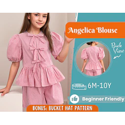 Girl Blouse Pattern, Sewing Pattern for Kids, Kids Pattern, Toddler Blouse Pattern, Beginner Pattern, Sewing Pattern Toddlers, Baby Pattern