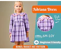 Dress Sewing Pattern for Kids, Dress Pattern, Kids Pattern, Easy PDF Pattern, Beginner Pattern, Sewing Pattern Toddlers, Baby Sewing Pattern