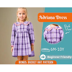 Dress Sewing Pattern for Kids, Dress Pattern, Kids Pattern, Easy PDF Pattern, Beginner Pattern, Sewing Pattern Toddlers, Baby Sewing Pattern