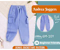 Cargo Joggers Sewing Pattern for Kids, Pants Pattern, Kids Pattern, Joggers Pattern, Beginner Pattern, Sewing Pattern Toddlers, PDF Pattern