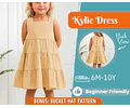 Dress Sewing Pattern for Kids, Dress Pattern, Kids Pattern, Girl Dress Pattern, Beginner Pattern, Sewing Pattern Toddlers, PDF Pattern