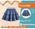 Skirt Sewing Pattern for Kids, Skirt Pattern, Kids Pattern, PDF Pattern, Beginner Pattern, Sewing Pattern Toddlers, Baby Pattern, Girl Skirt