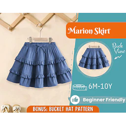 Skirt Sewing Pattern for Kids, Skirt Pattern, Kids Pattern, PDF Pattern, Beginner Pattern, Sewing Pattern Toddlers, Baby Pattern, Girl Skirt