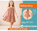 Dress Sewing Pattern for Kids, Dress Pattern, Kids Pattern, Girl Dress Pattern, Beginner Pattern, Sewing Pattern Toddlers, PDF Pattern