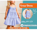 Dress Sewing Pattern for Kids, Dress Pattern, Kids Pattern, Summer Dress Pattern, Beginner Pattern, Sewing Pattern Toddlers, Baby Pattern