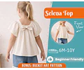 Top Sewing Pattern for Kids, Top Pattern, Kids Pattern, Girl Pattern, Beginner Pattern, Sewing Pattern Toddlers, PDF Pattern