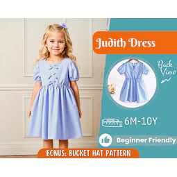 Dress Sewing Pattern for Kids, Dress Pattern, Kids Pattern, Summer Dress Pattern, Beginner Pattern, Sewing Pattern Toddlers, Baby Pattern