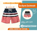 Swimsuit Sewing Pattern for Kids, Boy Swimsuit Pattern, Kids Pattern, Shorts Pattern, Beginner Pattern, Sewing Pattern Toddlers, PDF Pattern