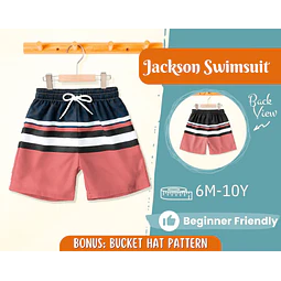 Swimsuit Sewing Pattern for Kids, Boy Swimsuit Pattern, Kids Pattern, Shorts Pattern, Beginner Pattern, Sewing Pattern Toddlers, PDF Pattern