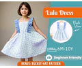 Dress Sewing Pattern for Kids, Dress Pattern, Kids Pattern, Summer Dress Pattern, Beginner Pattern, Sewing Pattern Toddlers, Baby Pattern