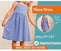 Dress Sewing Pattern for Kids, Dress Pattern, Kids Pattern, Summer Dress Pattern, Beginner Pattern, Sewing Pattern Toddlers, Baby Pattern