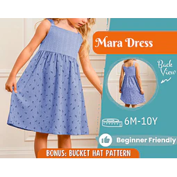Dress Sewing Pattern for Kids, Dress Pattern, Kids Pattern, Summer Dress Pattern, Beginner Pattern, Sewing Pattern Toddlers, Baby Pattern