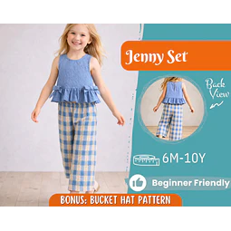 Top and Pants Pattern for Kids, Top Pattern, Kids Pattern, PDF Pattern, Beginner Pattern, Sewing Pattern Toddlers, Pants Pattern