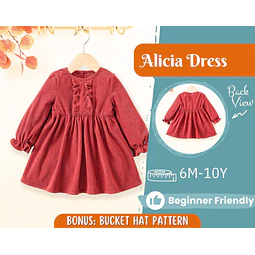 Dress Sewing Pattern for Kids, Dress Pattern, Kids Pattern, PDF Pattern, Beginner Pattern, Sewing Pattern Toddlers, Girl Dress Pattern