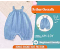 Overalls Sewing Pattern for Kids, Overalls Pattern, Kids Pattern, Jumpsuit Pattern, Beginner Pattern, Sewing Pattern Toddlers, Baby Pattern