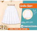 Maxi Skirt Sewing Pattern for Kids, Skirt Pattern, Kids Pattern, PDF Pattern, Beginner Pattern, Sewing Pattern Toddlers, PDF Sewing Pattern