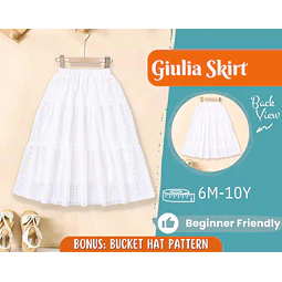 Maxi Skirt Sewing Pattern for Kids, Skirt Pattern, Kids Pattern, PDF Pattern, Beginner Pattern, Sewing Pattern Toddlers, PDF Sewing Pattern