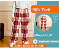 Pajama Pants Sewing Pattern for Kids, Elastic Waistband Pants Pattern, Kids Pattern, Baby Sewing Pattern, Beginner Pattern, Pyjama Pants