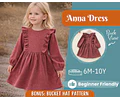 Dress Sewing Pattern for Kids, Dress Pattern, Kids Pattern, Easy PDF Pattern, Beginner Pattern, Sewing Pattern Toddlers, Baby Sewing Pattern