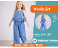 Top and Pants Pattern for Kids, Top Pattern, Kids Pattern, PDF Pattern, Beginner Pattern, Sewing Pattern Toddlers, Pants Pattern
