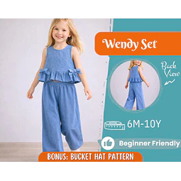 Top and Pants Pattern for Kids, Top Pattern, Kids Pattern, PDF Pattern, Beginner Pattern, Sewing Pattern Toddlers, Pants Pattern