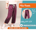 Pants Sewing Pattern for Kids, Elastic Waistband Pants Pattern, Kids Pattern, Baby Sewing Pattern, Beginner Pattern, Sewing Pattern Toddlers