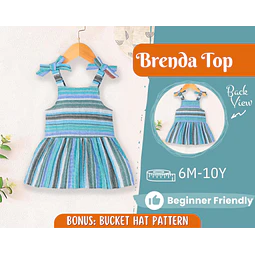 Top Sewing Pattern for Kids, Top Pattern, Kids Pattern, Girl Pattern, Beginner Pattern, Sewing Pattern Toddlers, PDF Pattern