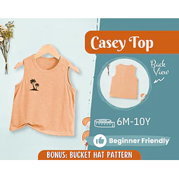 Top Sewing Pattern for Kids, Tank Top Pattern, Kids Pattern, PDF Pattern, Beginner Pattern, Sewing Pattern Toddlers, Kids Top Pattern